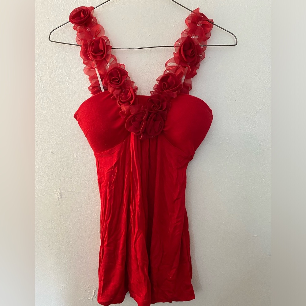 Dating Clothing Red tank top small